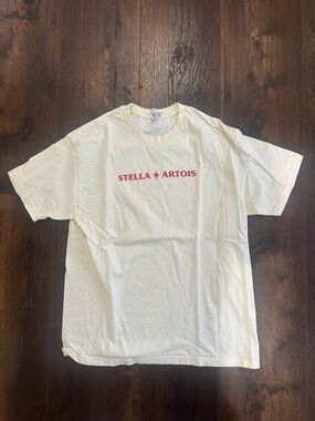 Stella Artois White Logo Crew T-Shirt